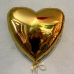 Шар фальгированное сердце золото